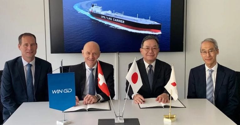 Wingd Wide WinGD and Mitsubishi Shipbuilding collaborate on ammonia technology