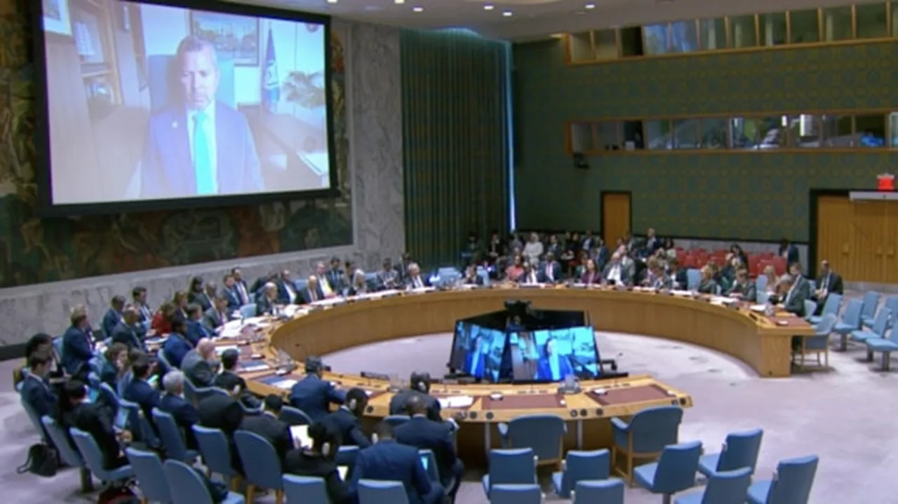 Large UN meeting chamber