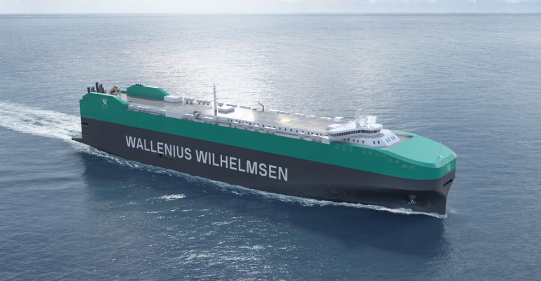 WALLENIUS WILHELMSEN 船模型 TOLEDO - ワレニウス・ウィルヘルムセンの自動車運搬船関門東航