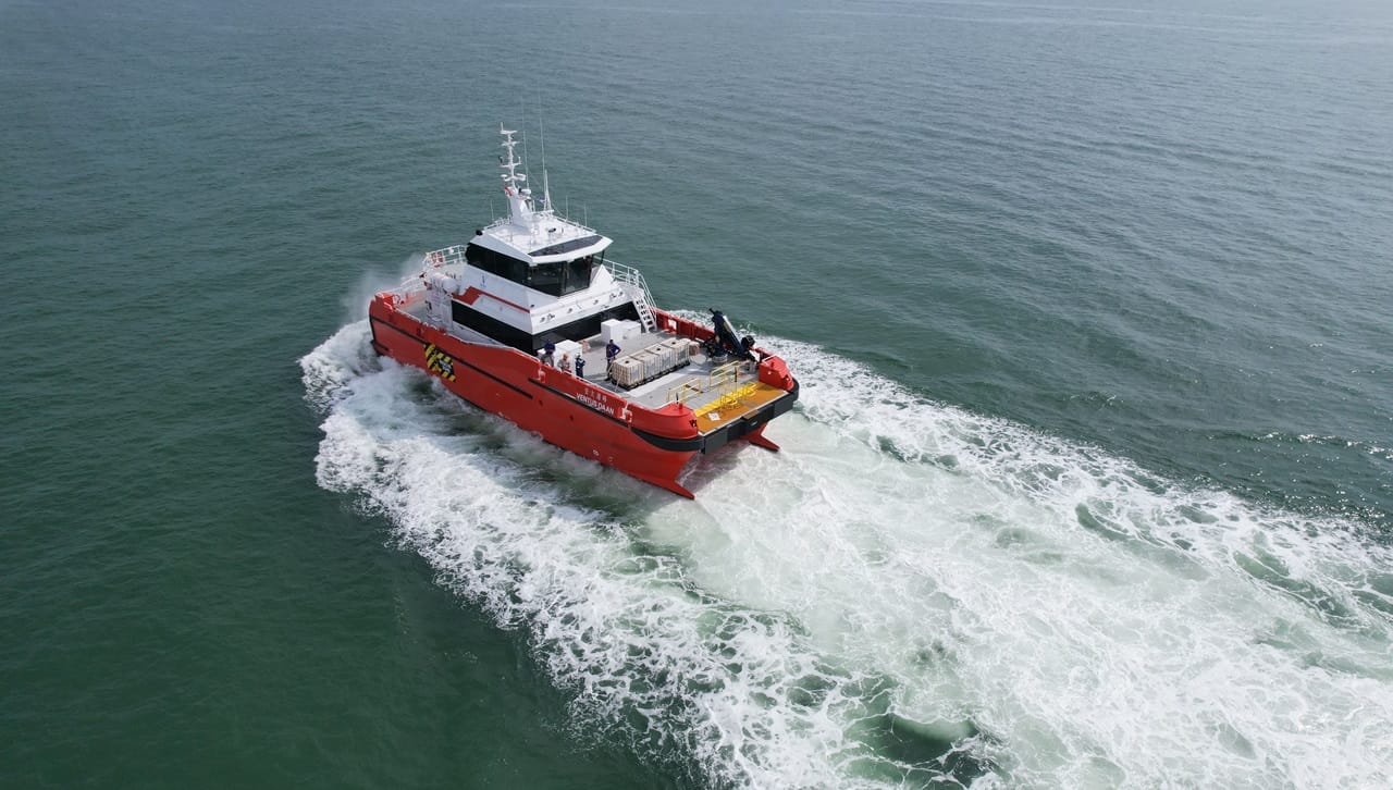 Crew Shell Boat New crewboats for PSA Marine vessel operator in Taiwan