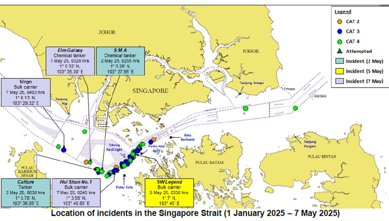 Peta Selat Malacca dan Singapore