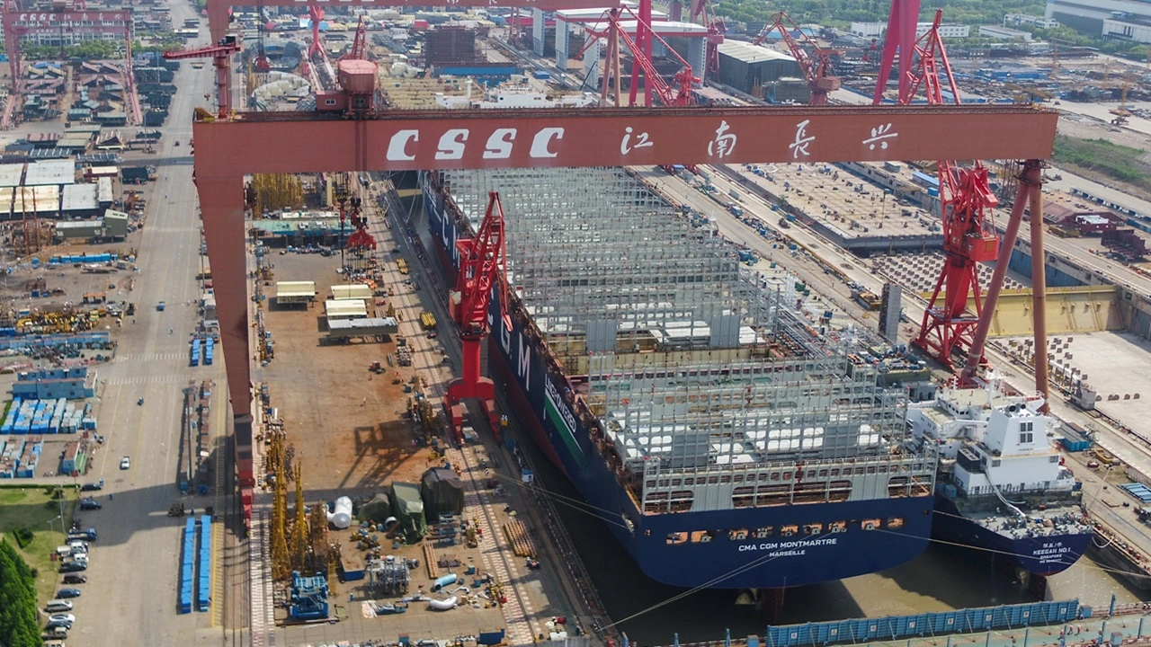 View of CSSC Jiangnan Shipyard