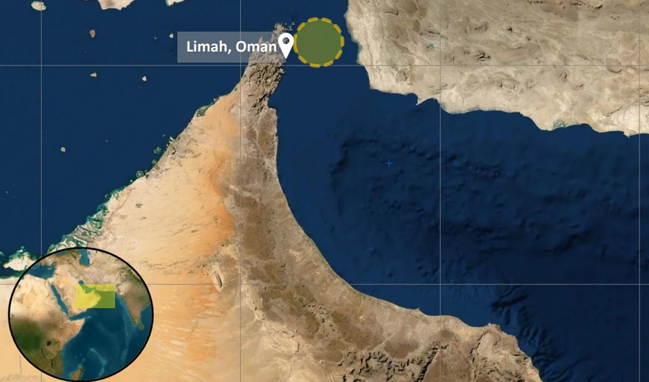 map of Strait of Hormuz