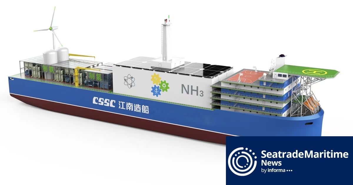 Jiangnan Shipyard unveils nuclear-powered container ship concept