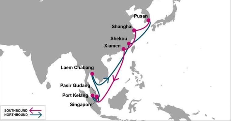 ONE launching new Korea – China – Southeast Asia service