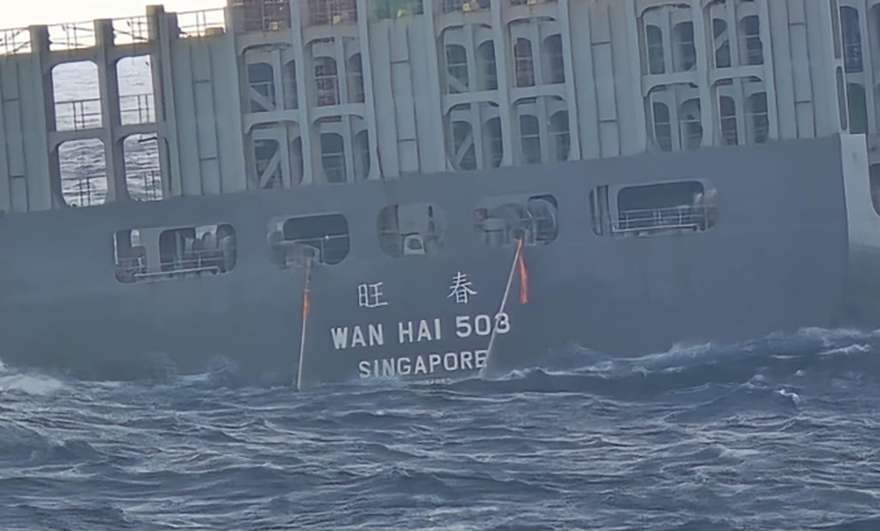 Fire-damaged Wan Hai 503 headed to Middle East