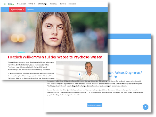 Die Webseite Psychose Wissen