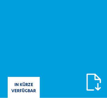 Hellblauer Hintergrund mit Materialdownload-Icon in Kürze verfügbar