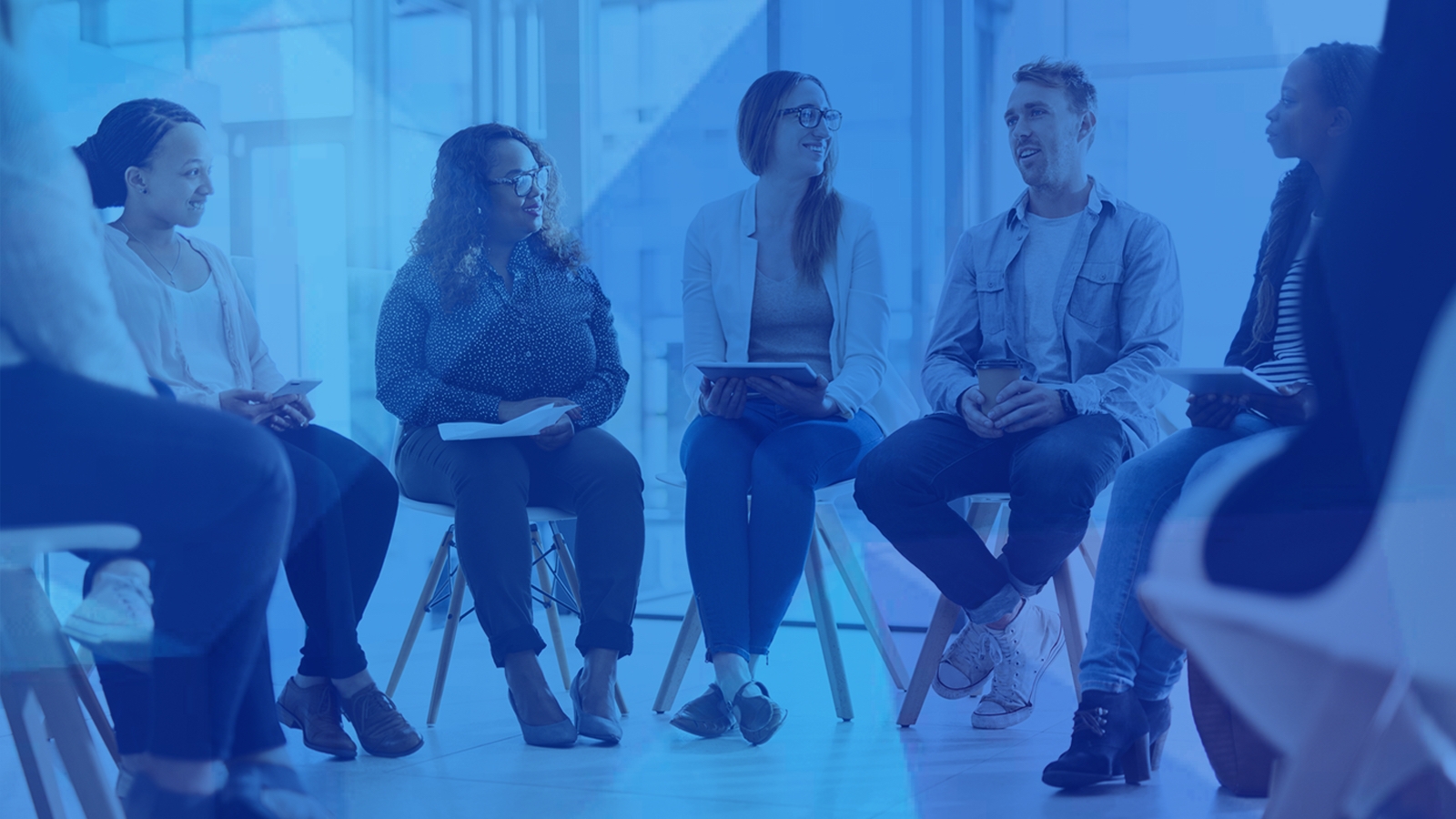 Patientengruppe im Gespräch