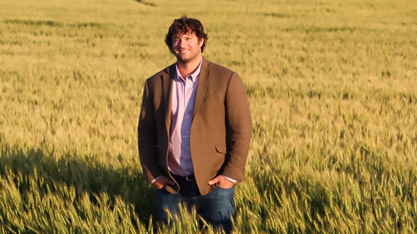 Man standing in field Man standing in field