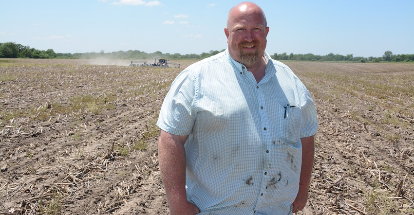 Man standing in field