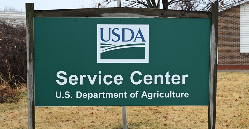 USDA Service Center sign