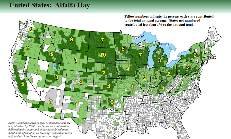 Agcountry Map Us County Map Of Farming Savills | The Size Of US Agriculture