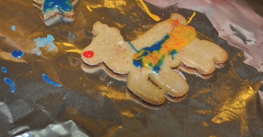 reindeer christmas cookie
