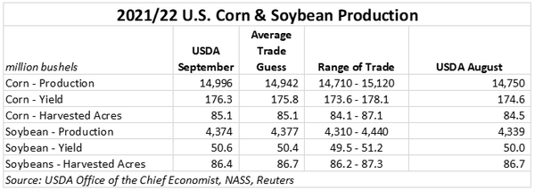 2021-22 US Corn and Soybean Production