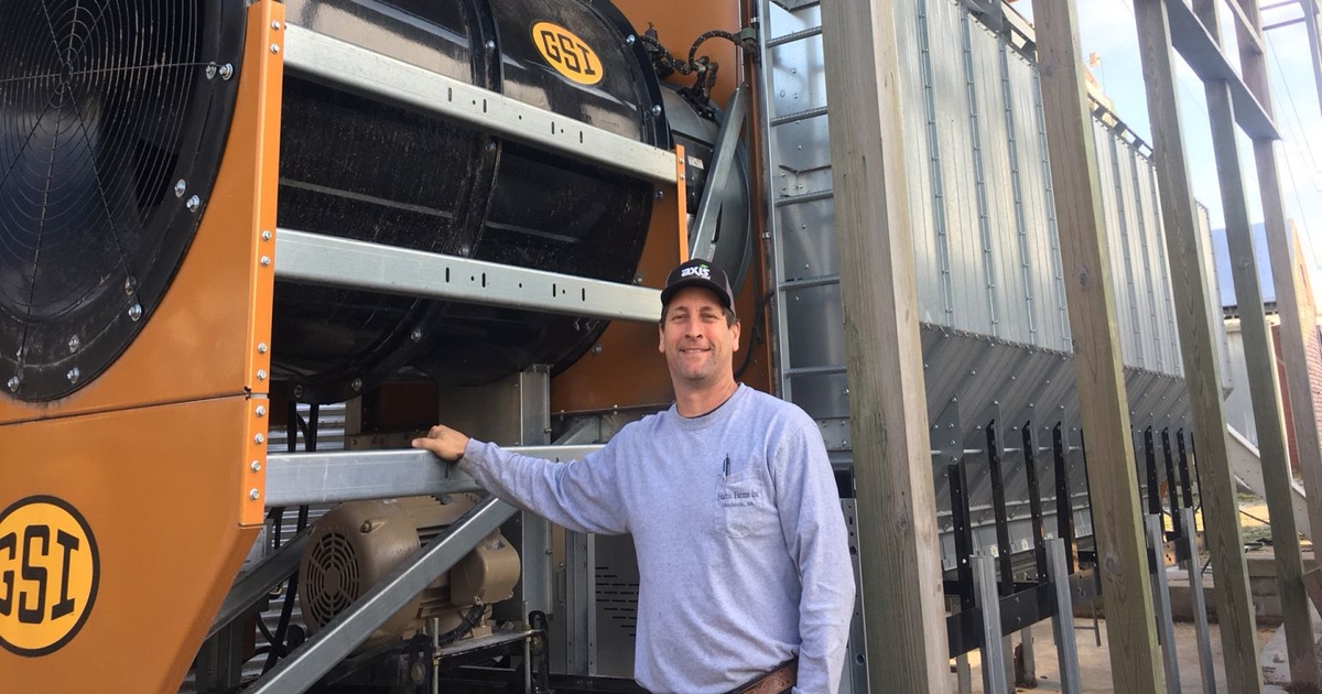 Virginia farmer upgrades to quieter dryer