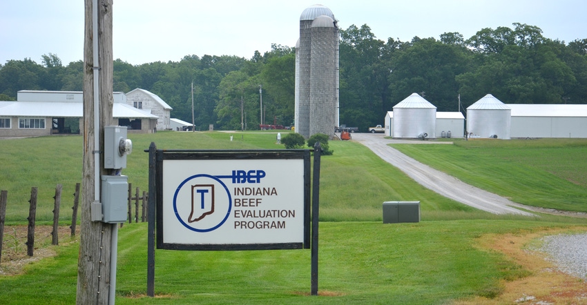 Indiana Beef Evaluation Program sign