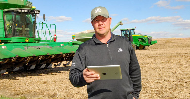 Brian Reinhart of Prairie Ridge Ag Services farms near Polk City in central Iowa Brian Reinhart of Prairie Ridge Ag Services farms near Polk City in central Iowa