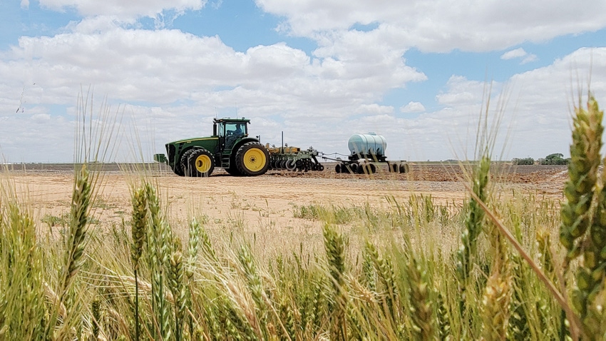 tractor, wheat, implement