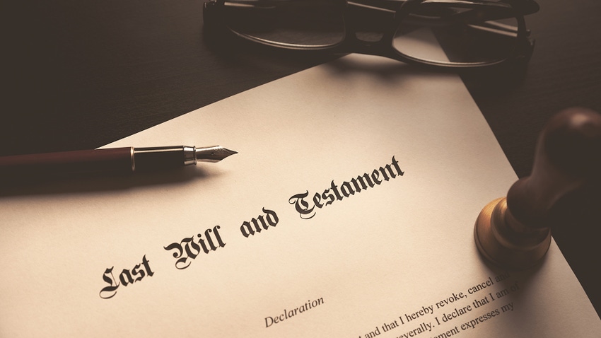 Generic last will and testament form