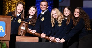 Members of Kansas FFA elected their 2022-23 officer team at the 94th state convention on June 3 in Manhattan, Kan with a big 