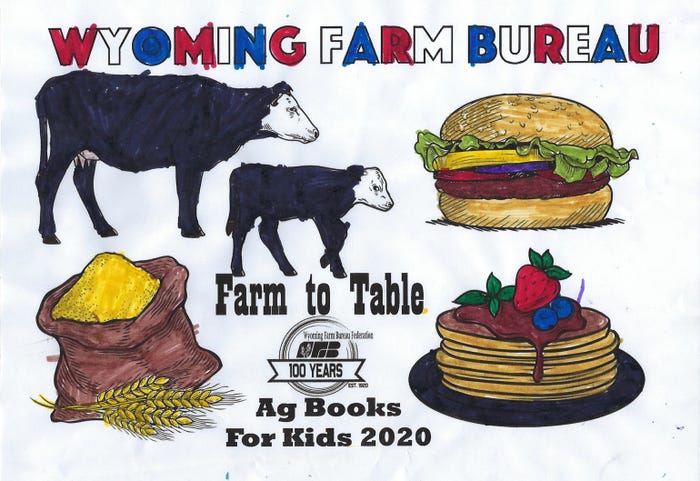 Trayden Taylor, a kindergartner from Crook County won the Wyoming Farm Bureau coloring contest