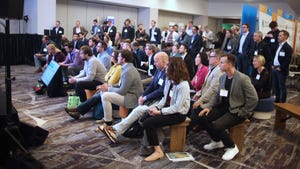 Attendees listen to startup pitches at the 2024 Agri-Tech Innovation Summit in San Francisco, Calif.