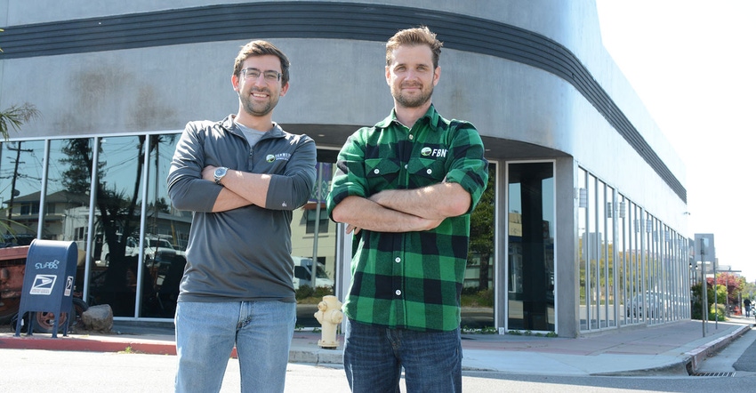FBN co-founder Charles Baron, with head of data science Matt Meisner at the company’s Silicon Valley headquarters.