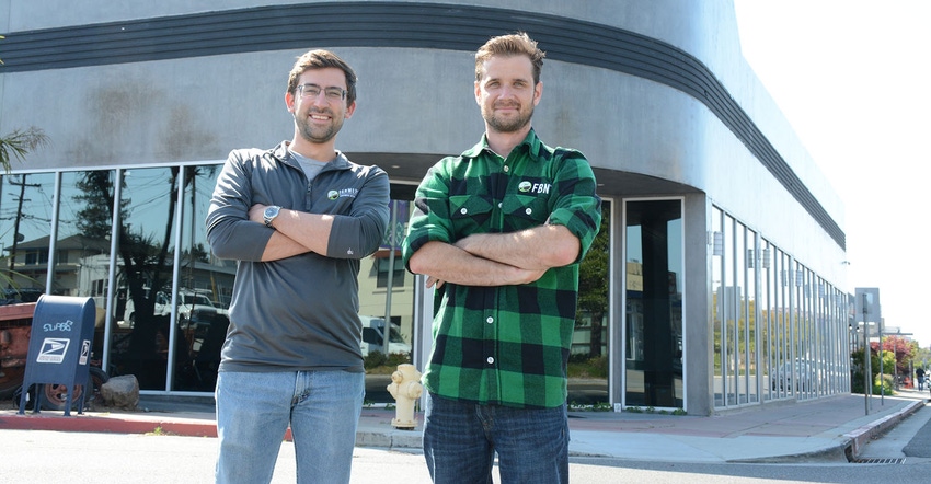 FBN co-founder Charles Baron, with head of data science Matt Meisner at the company’s Silicon Valley headquarters. FBN co-founder Charles Baron, with head of data science Matt Meisner at the company’s Silicon Valley headquarters.