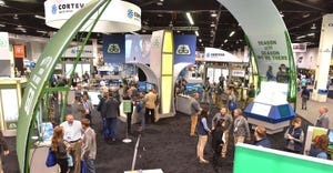 trade show floor at Commodity Classic