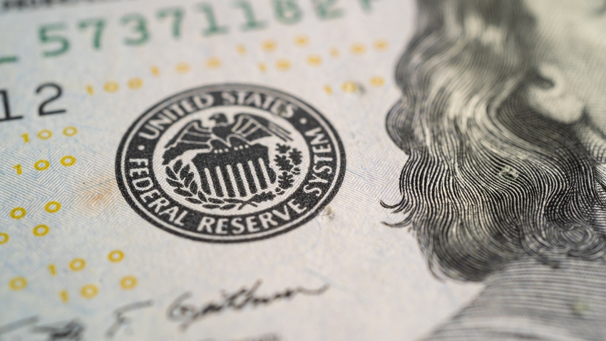Federal reserve stamp on paper money Federal reserve stamp on paper money