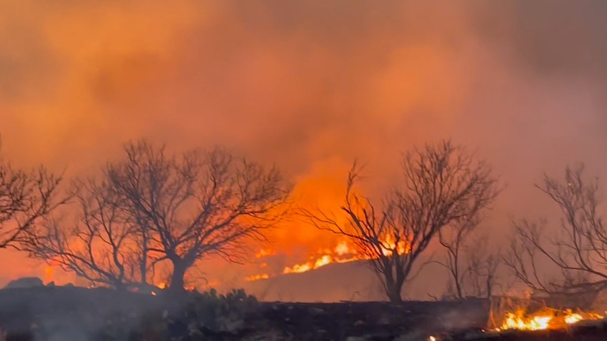 wildfires in Texas Panhandle