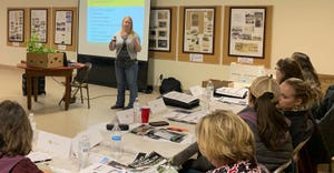 Alicia Harstad, NDSU Extension Agent and Annie’s Project facilitator,  teaches program participants