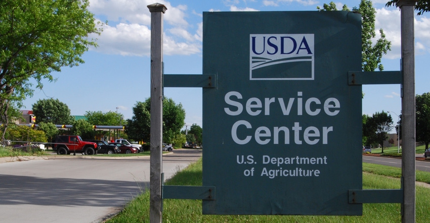 USDA sevice center sign