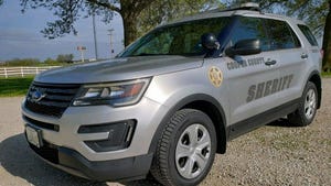 Tires on a Cooper County Sheriff’s Office patrol car are from Goodyear’s line of soy-based tires