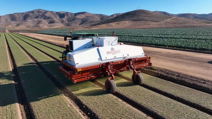 LaserWeeder, an autonomus tractor used to deliver high-precision weed control LaserWeeder, an autonomus tractor used to deliver high-precision weed control