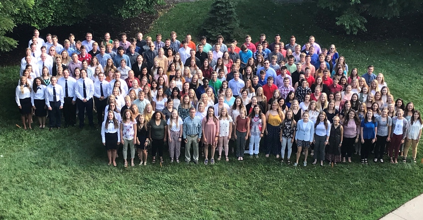 attendees of the Nebraska Agricultural Youth Institute 