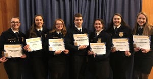 Eight FFA Chapters received #SpeakAgMichigan awards sponsored by the Michigan Foundation for Agriculture during the 91st Mich