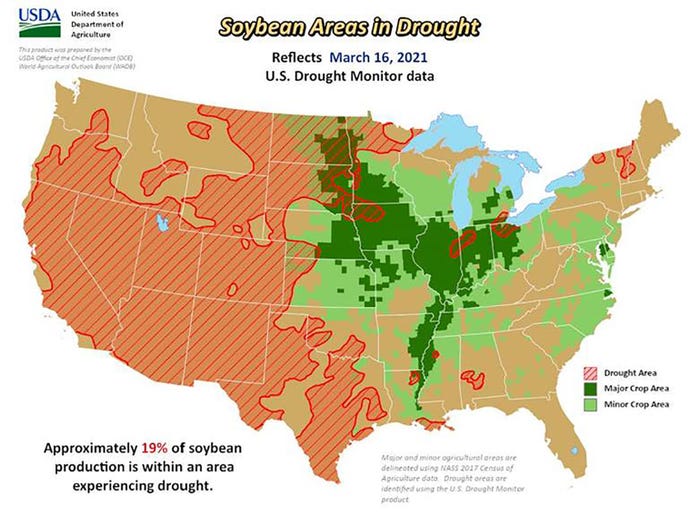 Soybean Areas In Drought