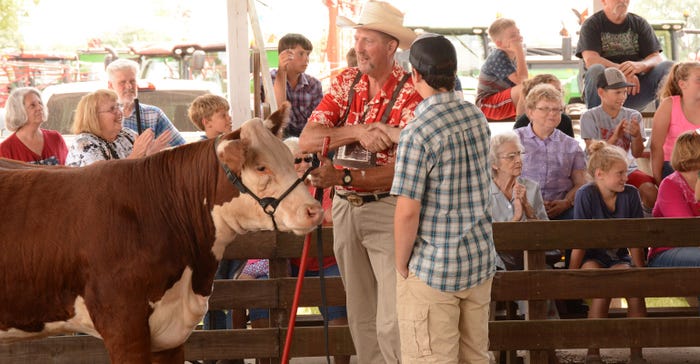 Robert Knott during Vintage Showmanship