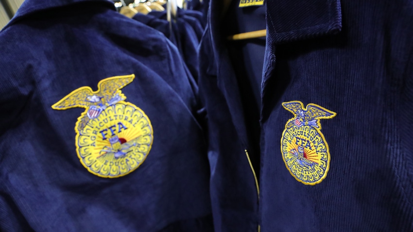 Blue and gold FFA jackets