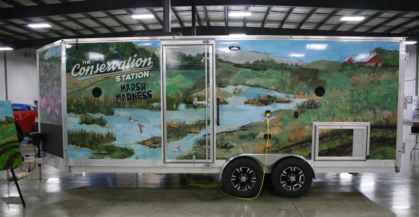 Iowa Learning Farms' new mobile Conservation Station Marsh Madness