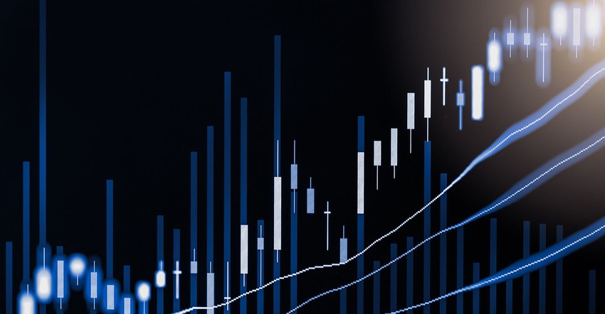 stock market data trade concept