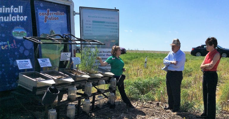 three Conservation Station trailers equipped with displays to help ILF staff explain water quality and conservation issues and illustrate best management practices.