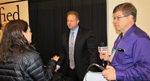 Jeff Bitter with reporters