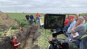 Bradley Miller, Iowa State University agronomy researcher, discusses soil moisture