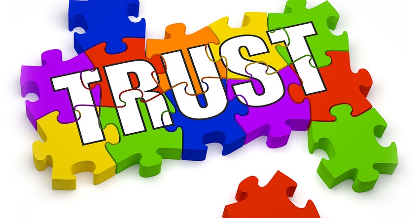 Trust puzzle, 3D jigsaw pieces with text. Trust puzzle, 3D jigsaw pieces with text.