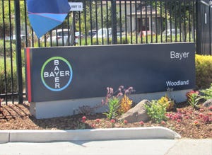 Bayer crop research facility entrance