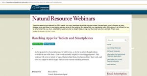 https://naturalresourcewebinars.tamu.edu/webinars/ranching-apps-for-tablets-and-smartphones/