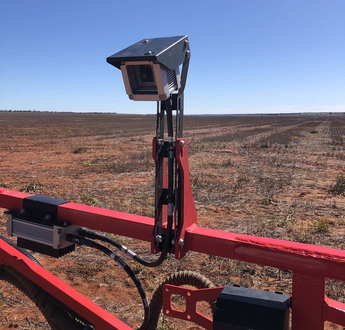 Camera mounted to ag equipment